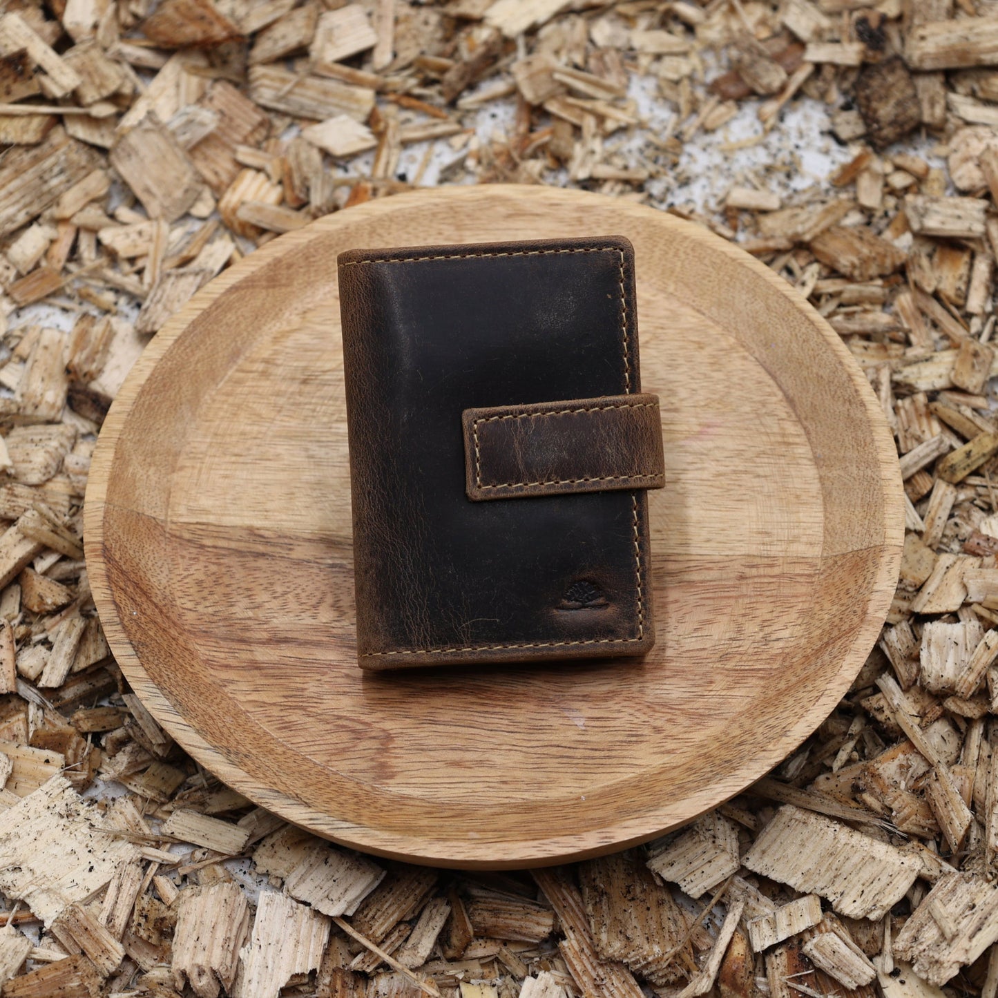 "Leder Kartenetui Vintage RFID Geldklammer Dollarclip herausnehmbar Kleingeldfach"
