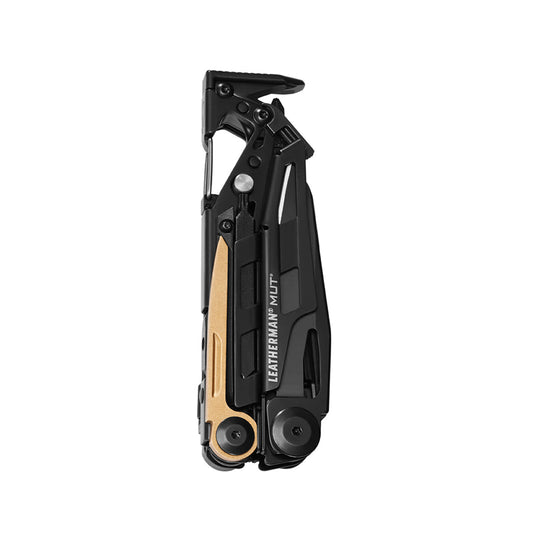 Leatherman MUT geschlossen Vorderansicht - kompaktes taktisches Multi-Tool aus Edelstahl