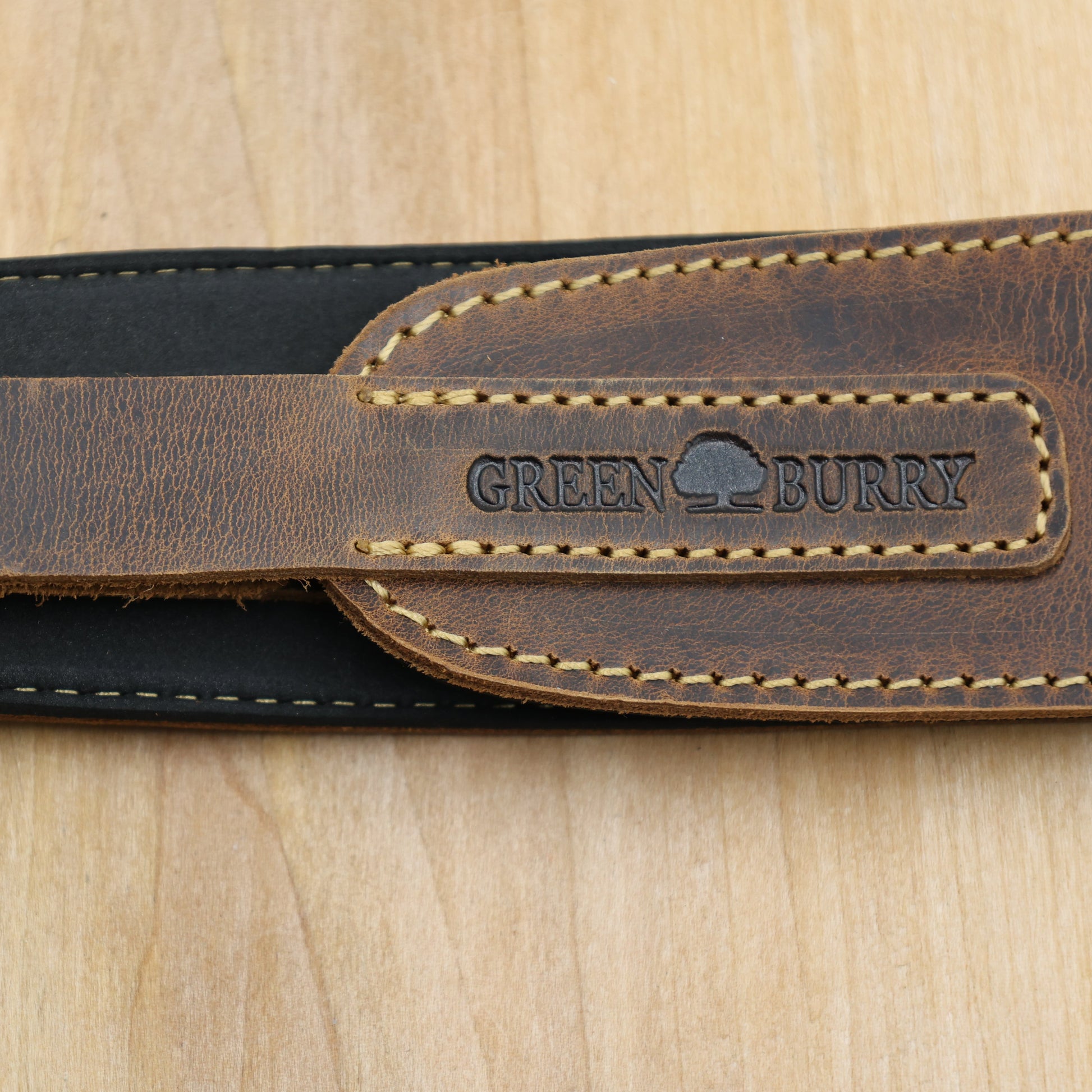 Leder Gewehrgurt hunting style 120cm x 4,8cm naturbelassen