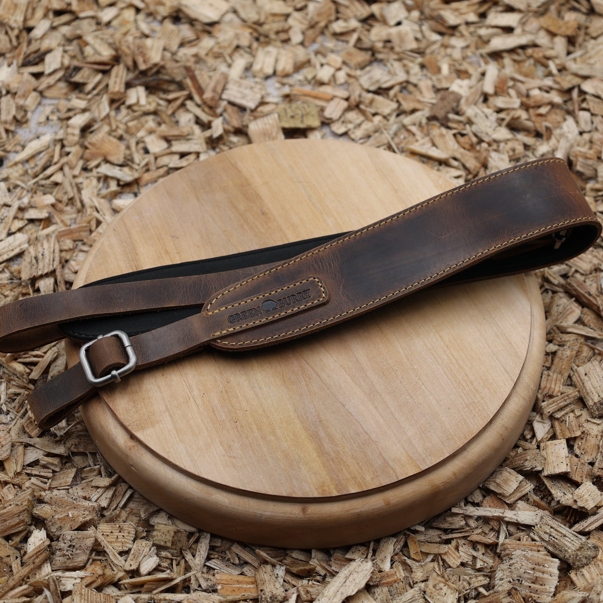 Gewehrgurt Leder vintage hunting 120cm antikbraun GREENBURRY