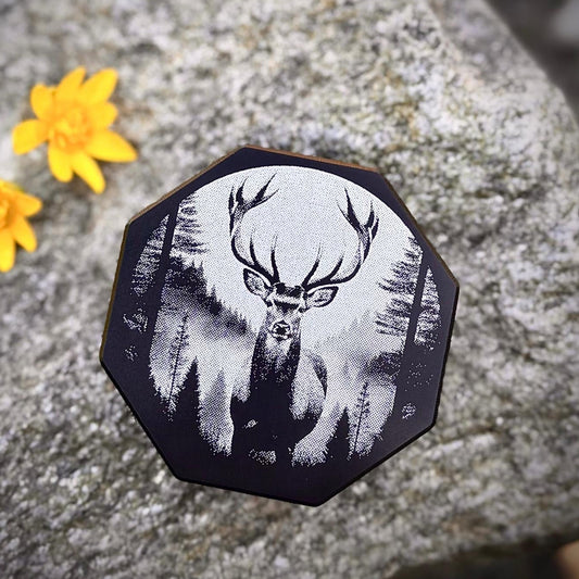 Schnupfdose Aluminium DIAMANT mit Hirsch Logo mit 3 Öffnungen Dosierung