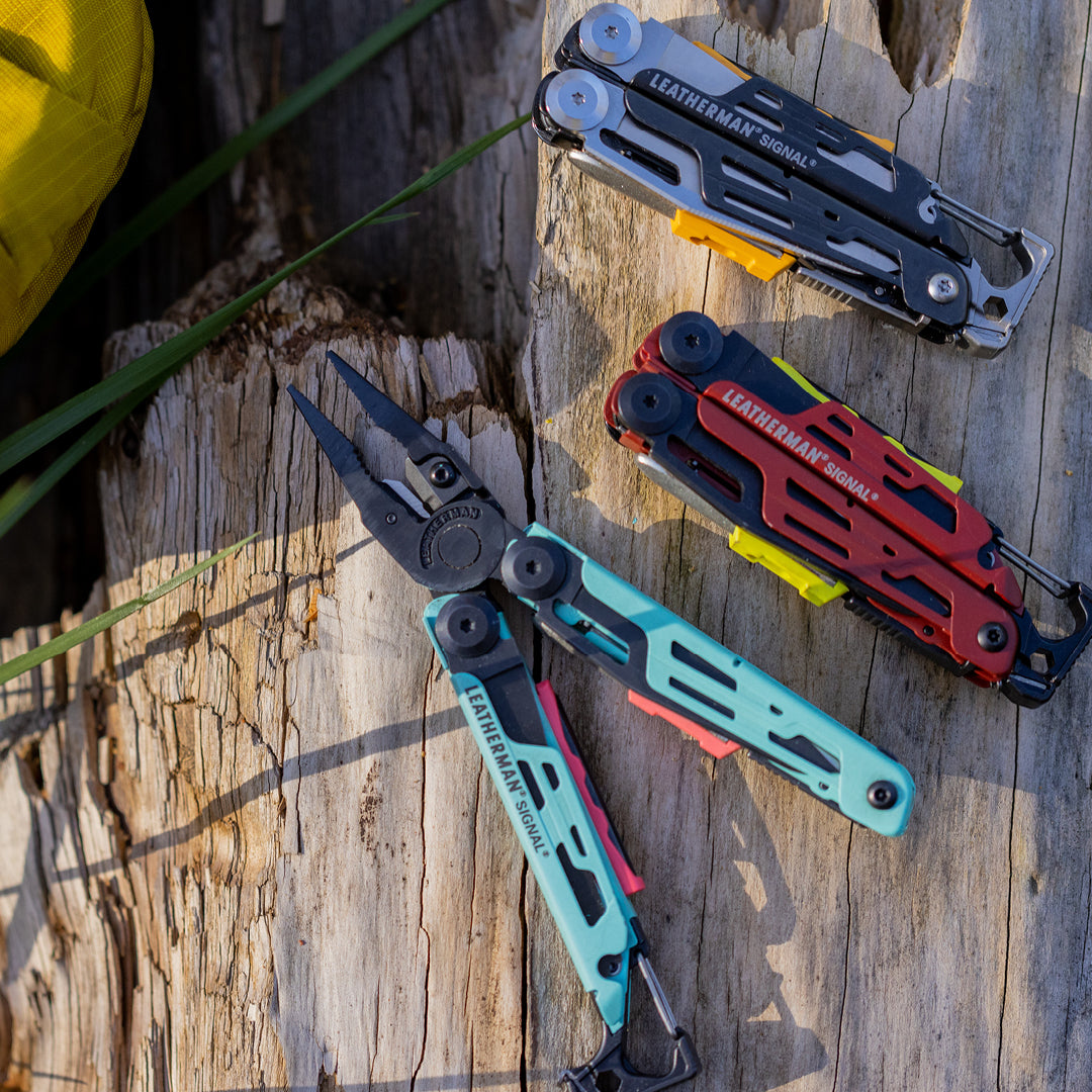 Leatherman Signal Survival-Tool in der Natur
