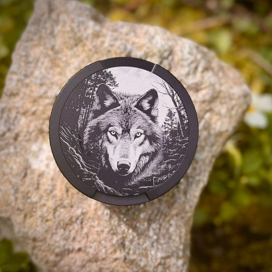Snus Dose 3-teilig Aluminium Tabakdose Logo robust